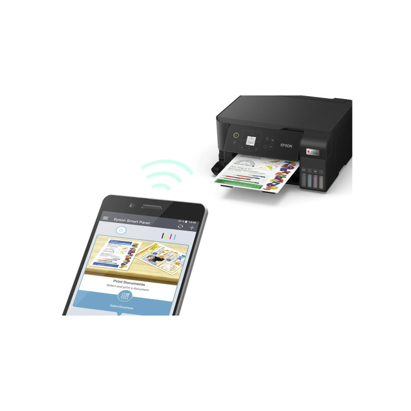 MFD CISS Epson EcoTank L3560 black, Color Printer/Scanner/Copier, Wi-Fi, A4, Print 4800x1200dpi, 3.3pl, 3.7 LED