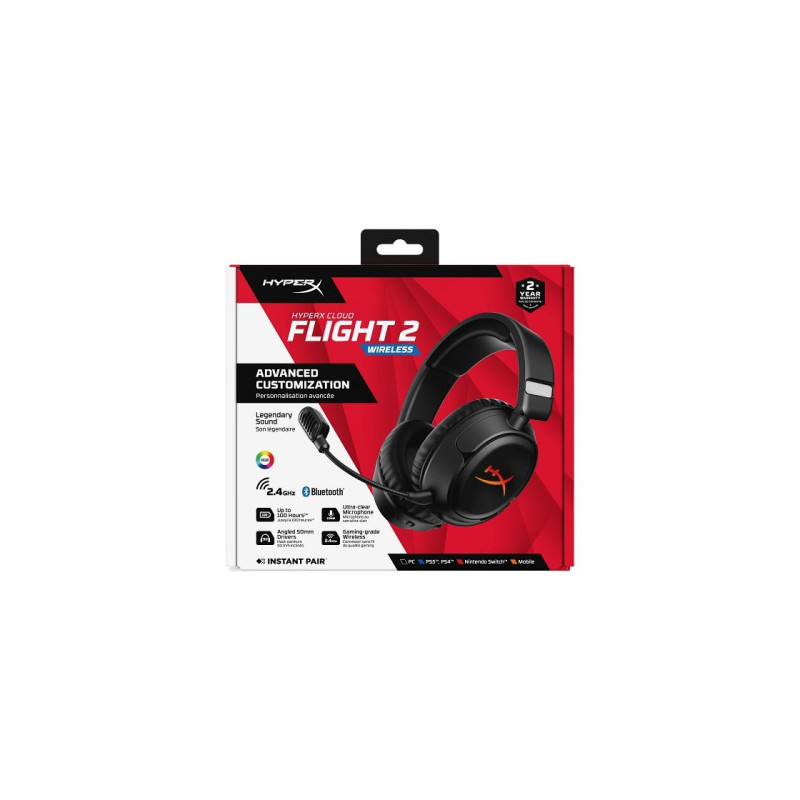 HyperX Cloud Flight 2, Negru