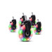 Trust GXT701 LED Gel Chair Wheels, battery-free LED lights, 75mm gel chair wheels, up to 300kg weight support, 