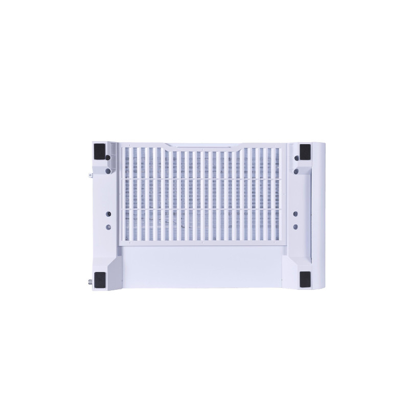 Case 1STPLAYER RT7 WHITE, ATX w/o PSU, Tempered glass on three sides, LED display monitors CPU/RAM/Temp, FC7R-W