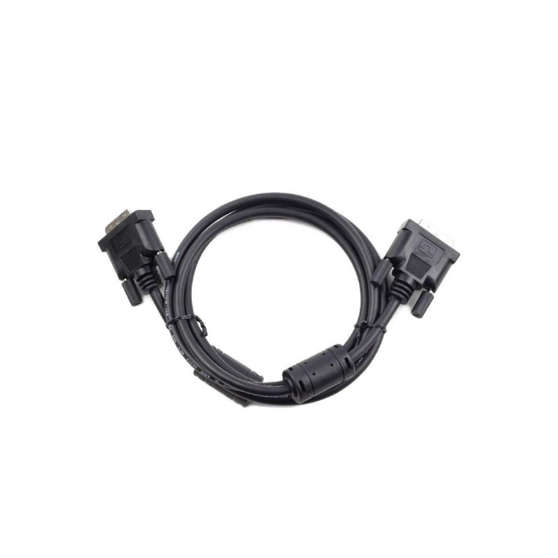Cable DVI - 1.8m - Cablexpert CC-DVI-BK-6, 1.8 m, DVI video cable single link, Nickel plated, black