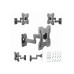 TV-Wall Mount for 23-42”- Gembird ”WM-42ST-01”, up to 13 degrees tilting, up to 180 degrees swivel, max. 20 kg,