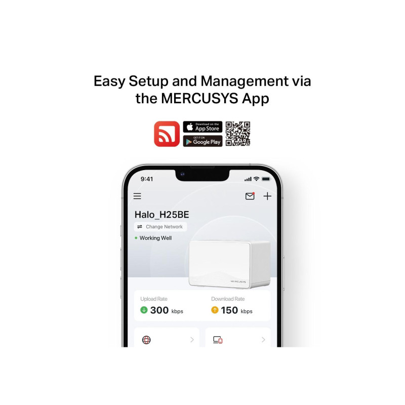 MERCUSYS Halo H25BE (2-pack), Alb