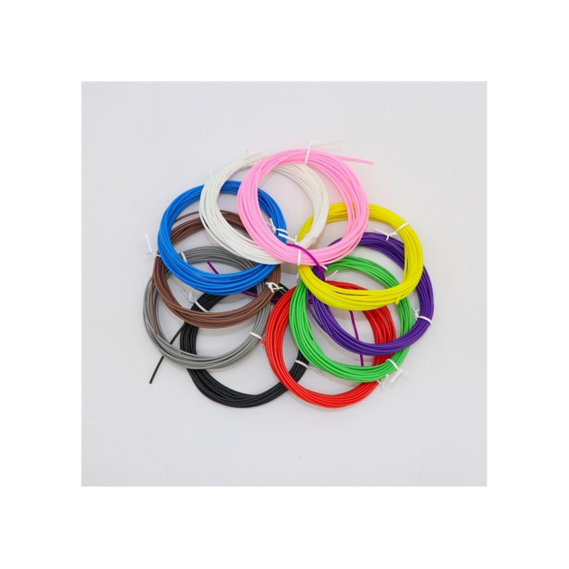 Gembird Low temperature PCL filament set for 3D Pen, 10 colors, 0.15 kg, 1.75 mm