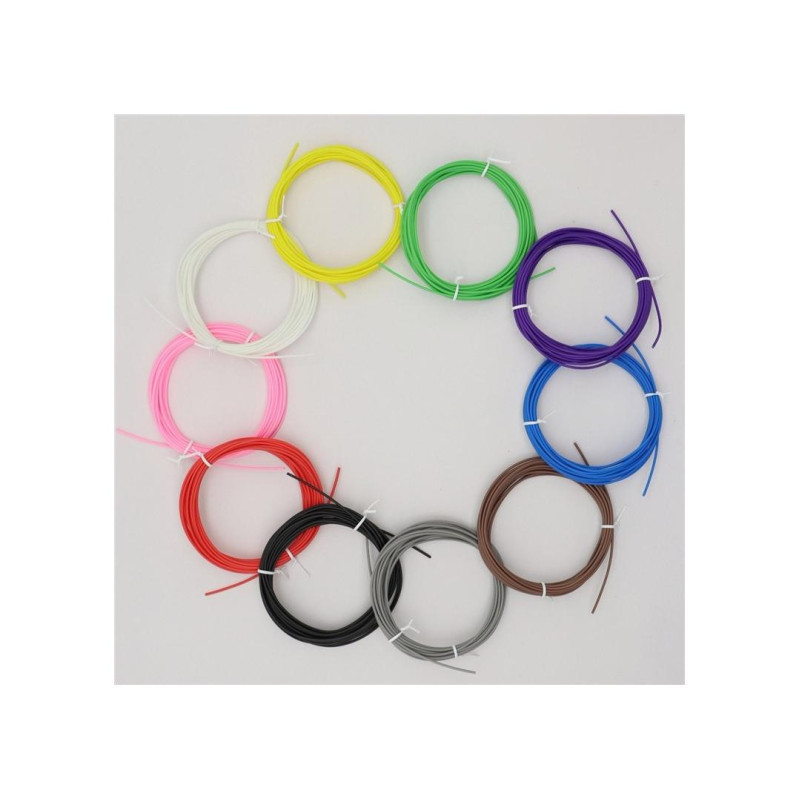 Gembird Low temperature PCL filament set for 3D Pen, 10 colors, 0.15 kg, 1.75 mm