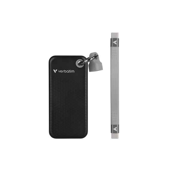 SSD Extern 512GB Verbatim Pocket, Black/Gray