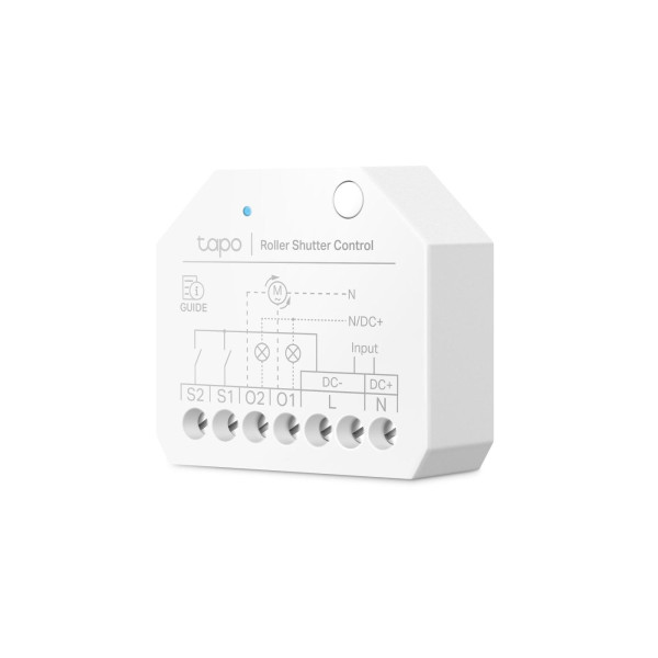 Smart Switch Module  TP-LINK Tapo S112, White, Mo Hub Required, Matter, Roller Shutter Control, Control Two Lights 