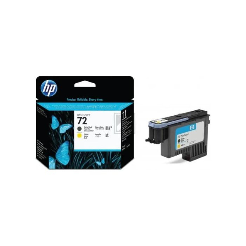 HP 72 (C9384A) matte black and yellow