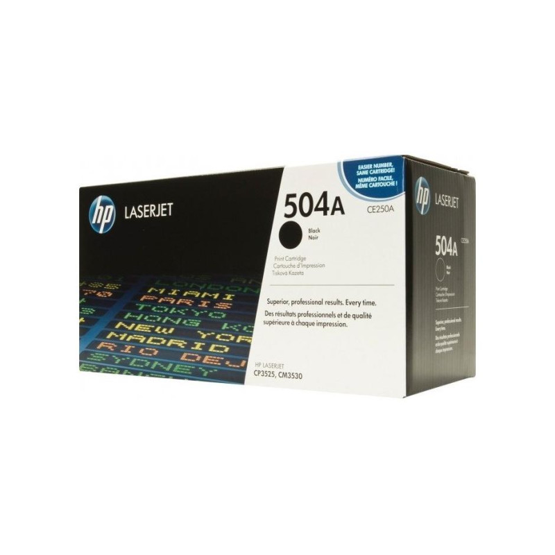 Лазерный картридж HP 504A (CE250A) Black