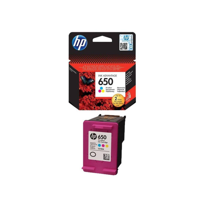 Картридж с чернилами HP 650 (CZ102AE) Tri-Colour