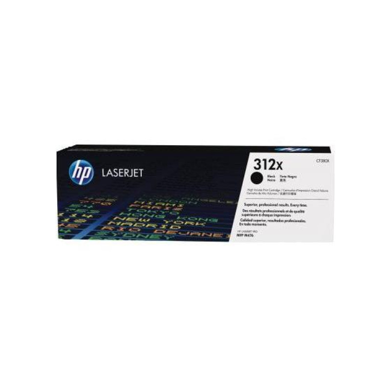 Лазерный картридж HP 312X, CF380X, High Yield Black