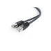Patch Cord FTP Cat.5e 1m - black, PP22-1M/BK, Gembird, molded strain relief 50u" plugs