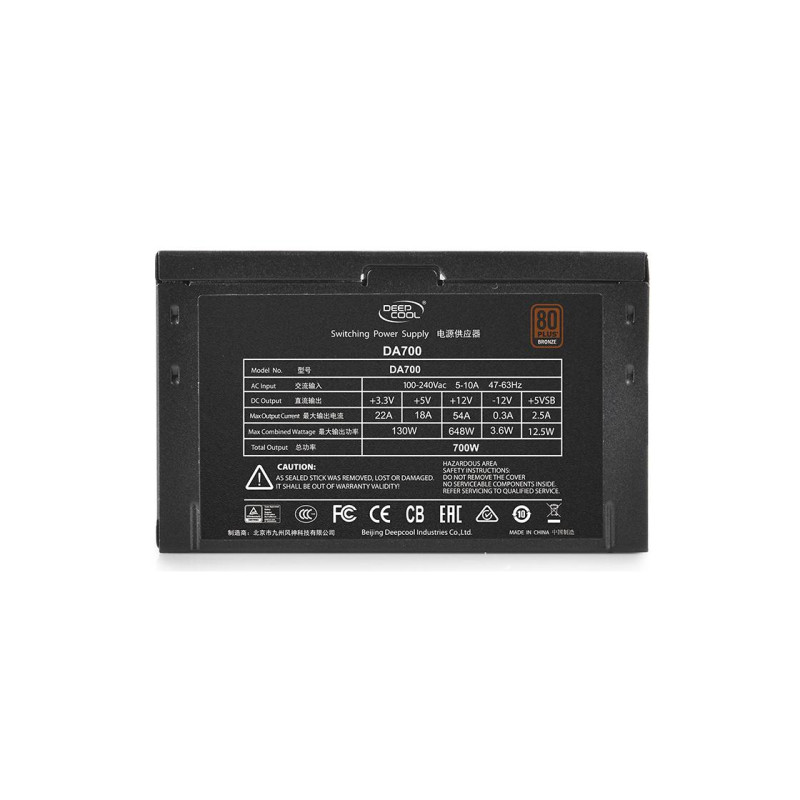 Deepcool DA700N, 80+ Bronze