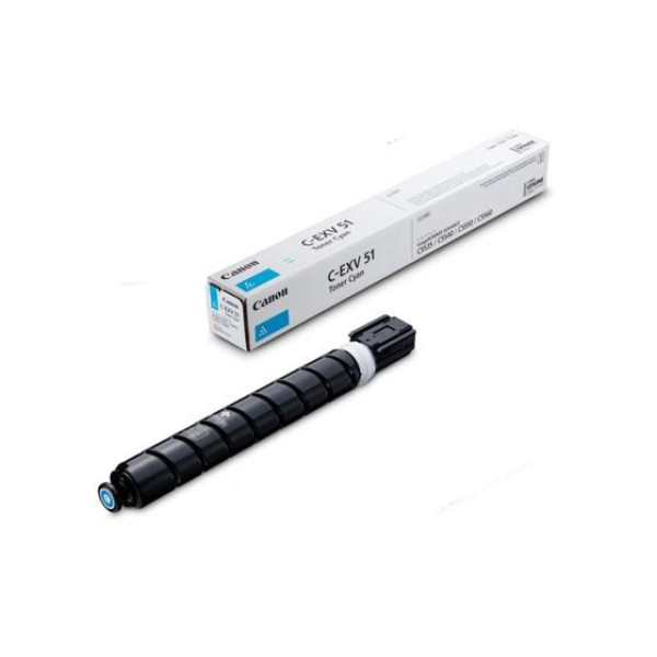 Тонер Canon C-EXV51 Cyan, (681 г/прибл. 60 000 страниц 5%) для Canon iRC55xx