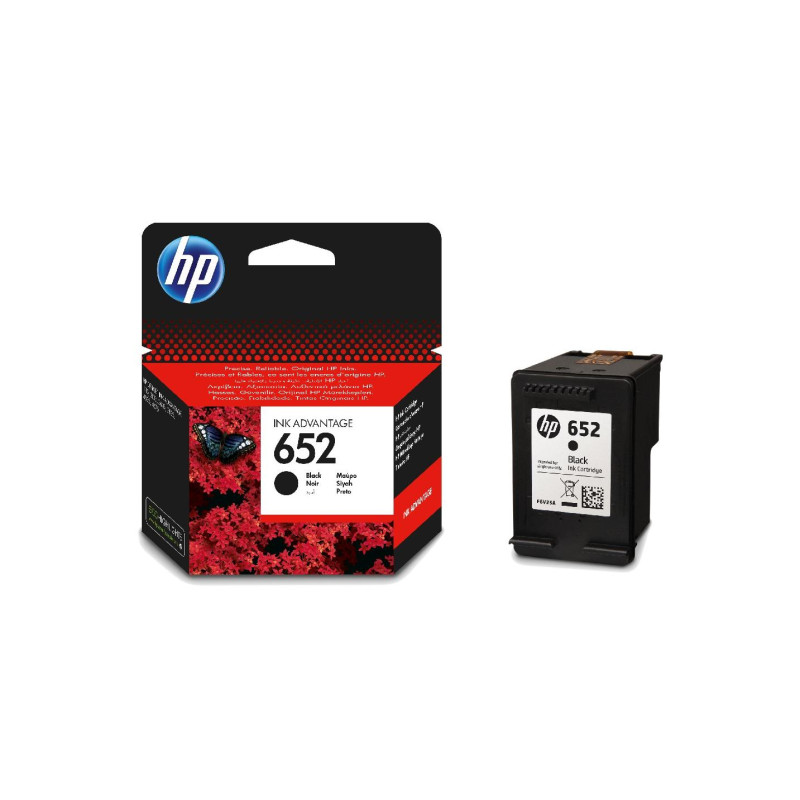 Картридж с чернилами HP 652 (F6V25AE) Black