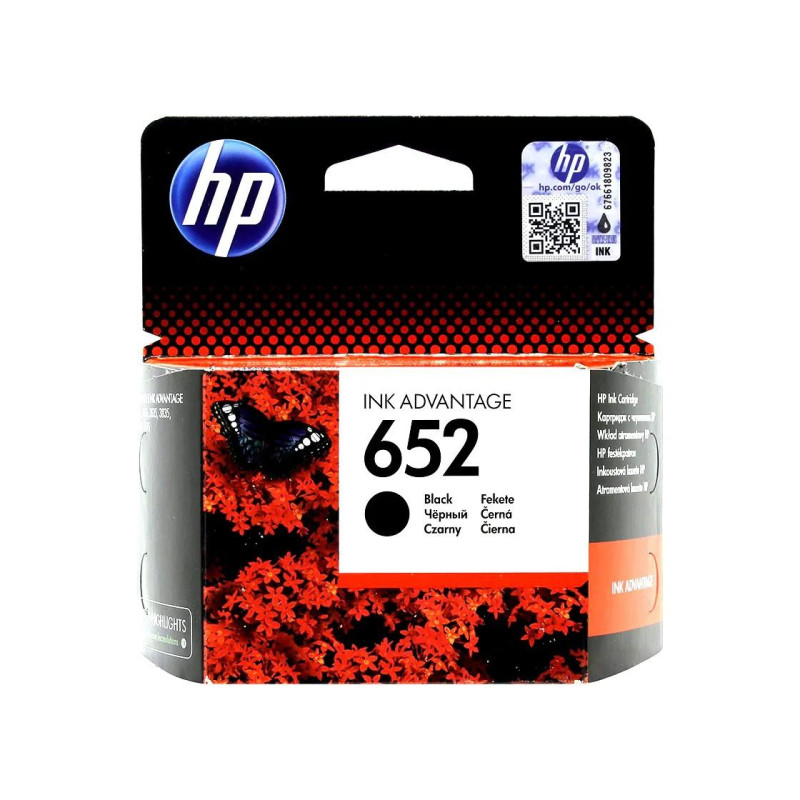 Картридж с чернилами HP 652 (F6V25AE) Black