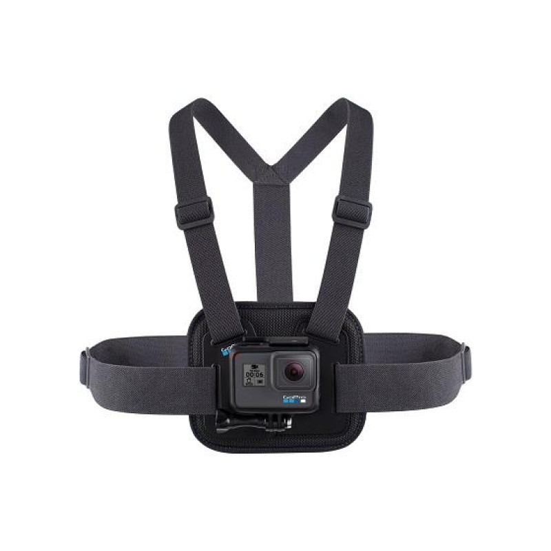 GoPro Chesty (крепление на грудь) — гибкое крепление с мягкой подкладкой позволяет легко снимать захватывающие кадры, не держа камеру в руках, с груди. Изготовлен из дышащих, легких материалов, совместим со всеми камерами GoPro.