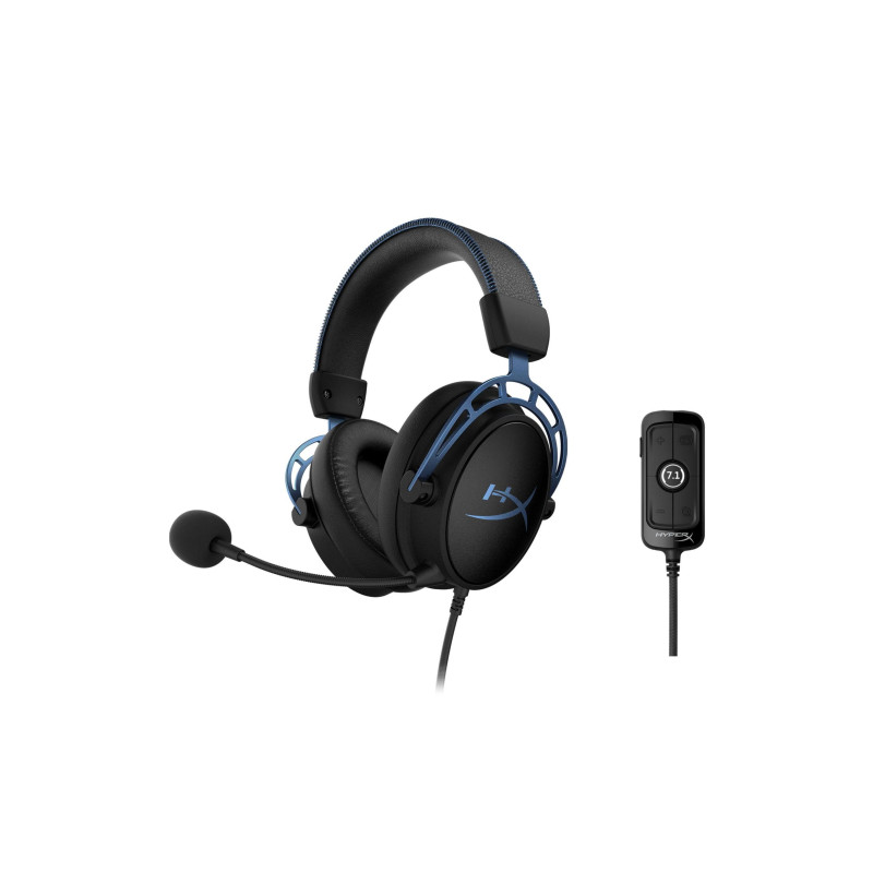 Наушники HyperX Cloud Alpha S, Черный/Синий, HX-HSCAS-BL/WW