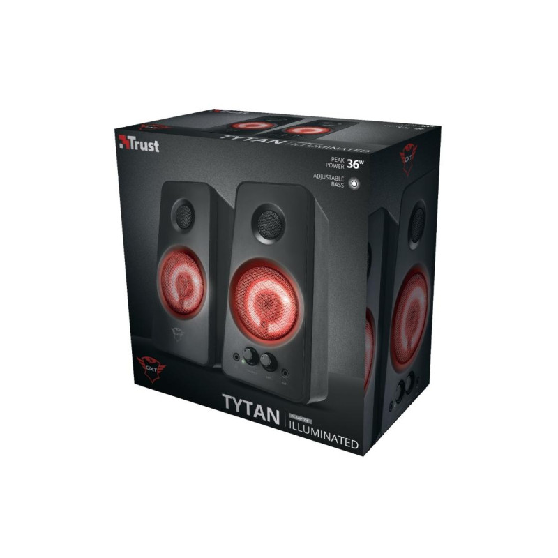 Trust GXT 608 Tytan Illuminated, Black