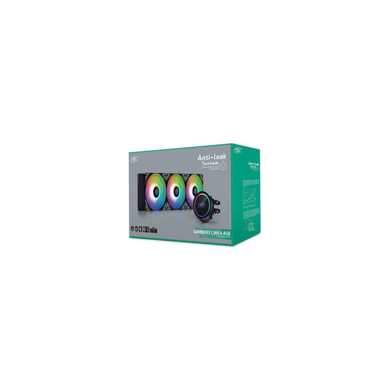 Кулер для процессора Deepcool Gammax L360 A-RGB, Black