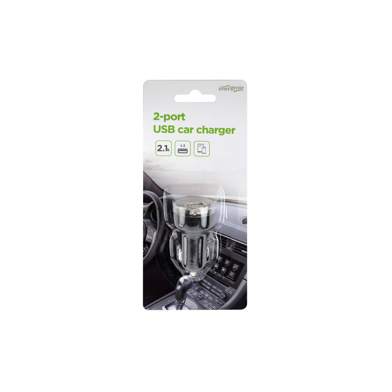 EnerGenie EG-U2C2A-CAR-01, черный