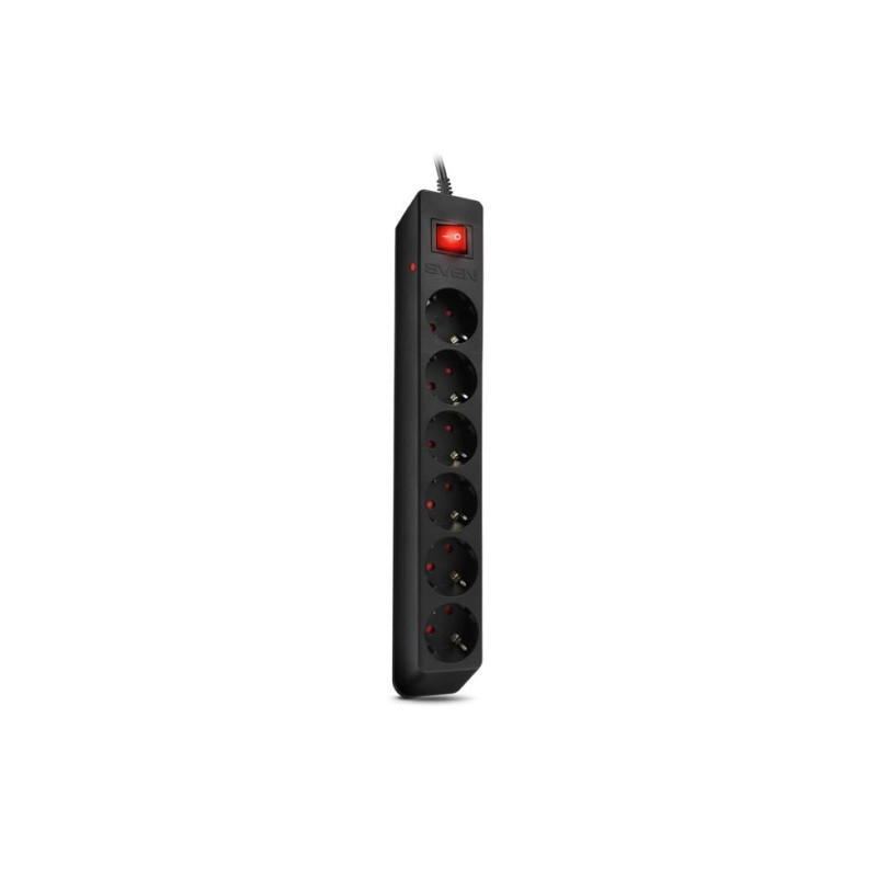 Сетевой фильтр Sven Optima, 5m, Black