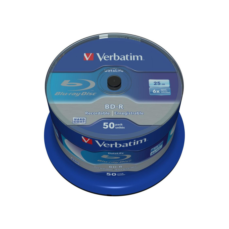 Verbatim BD-R SL Datalife 25GB 6X 50PK SPL NoID