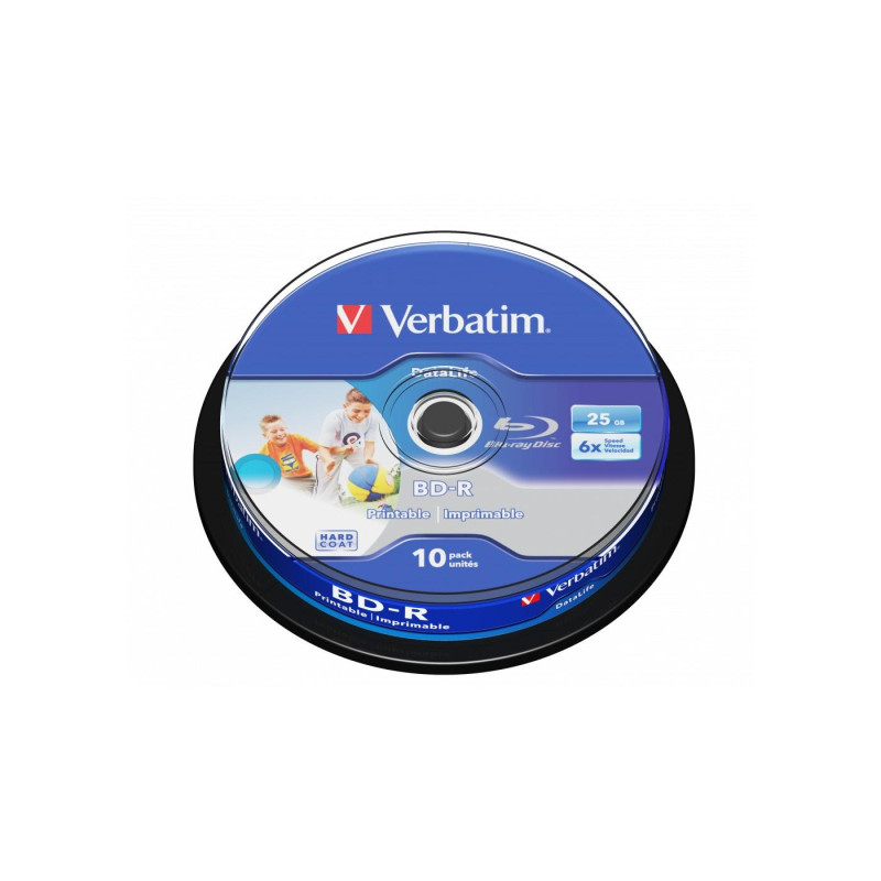 Verbatim BD-R SL 25 ГБ 6X 10PK SPL WP БЕЗ ИДЕНТИФИКАТОРА