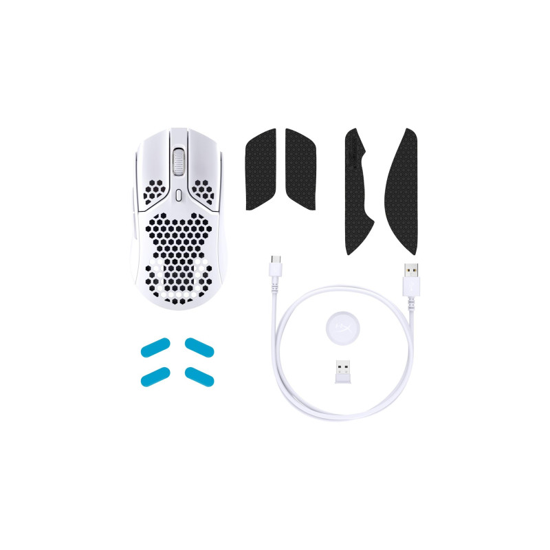 Мышь HyperX Pulsefire Haste Wireless, белая
