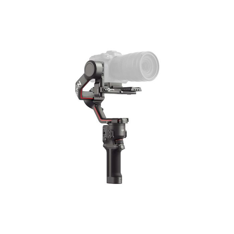 (229757) DJI RS3 - Camera Stabilizer for Mirrorless and DSLR cameras, Payload 3.0 kg, Axis (Automated locks,Aluminum alloy),3Gen Stab.,Shutter connection (bluetooth, cable), 1.8'' OLED full-color touchscreen,Gimbal mode switch,Mini tripod, NATO, Battery d
