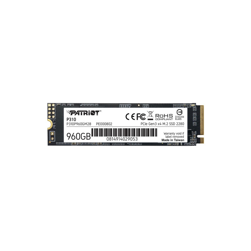 M.2 NVMe SSD 960GB Patriot P310