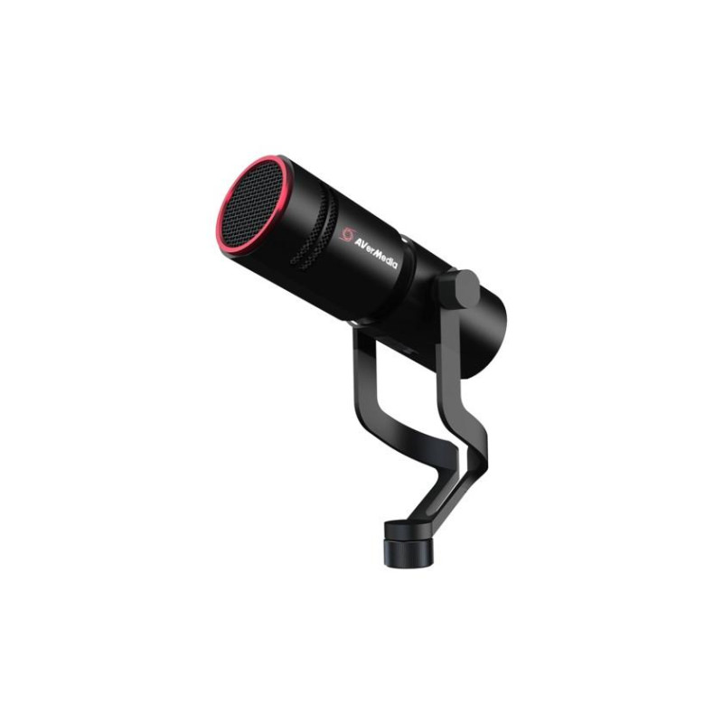 AverMedia Live Streamer MIC 330 - AM330: динамический кардиоидный XLR-микрофон, частотная характеристика: 50 Гц ~ 18 кГц, чувствительность: -52 дБ ± 3 дБ на частоте 1 кГц, цельнометаллический корпус, черный