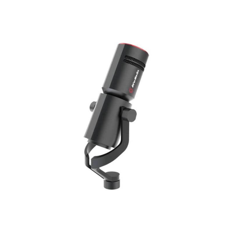 AverMedia Live Streamer MIC 330 - AM330: динамический кардиоидный XLR-микрофон, частотная характеристика: 50 Гц ~ 18 кГц, чувствительность: -52 дБ ± 3 дБ на частоте 1 кГц, цельнометаллический корпус, черный