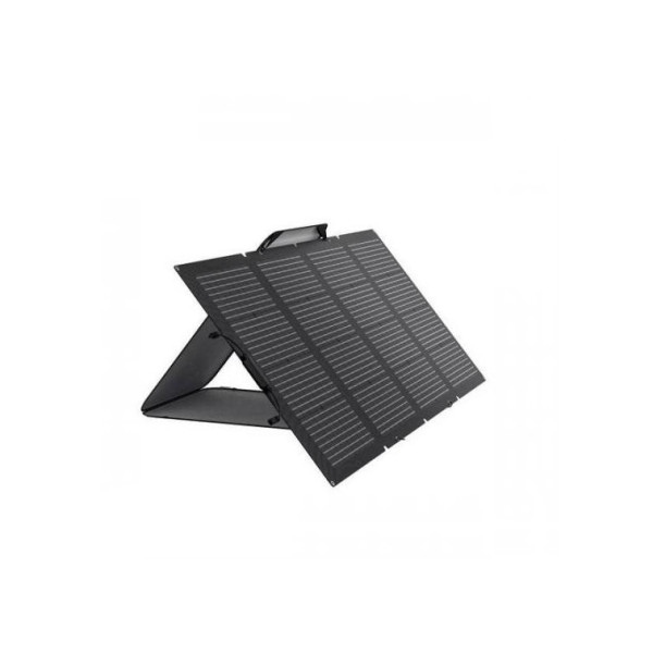 EcoFlow 220W Portable Bifacial Solar Panel, Rated Power:220 Watts, Efficiency 22.40%, 82*183*2.5cm , 9.5kg, IP68