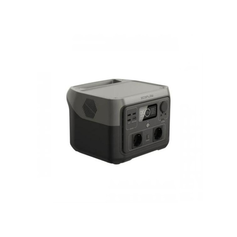 EcoFlow RIVER 2 MAX Portable Power Station, Capacity: 512Wh, AC Output: 500W total (surge 600W), Number outlets 11 (4 AC outlets, 3 USB-A, USB-C, 2 DC 5521 Output, Car Power Output: 126W Max), Mobile App, Net Weight: 6.1kg, Dimension: 27x 26x 19.6cm, Char