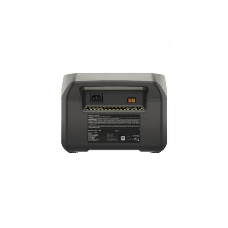 EcoFlow RIVER 2 MAX Portable Power Station, Capacity: 512Wh, AC Output: 500W total (surge 600W), Number outlets 11 (4 AC outlets, 3 USB-A, USB-C, 2 DC 5521 Output, Car Power Output: 126W Max), Mobile App, Net Weight: 6.1kg, Dimension: 27x 26x 19.6cm, Char