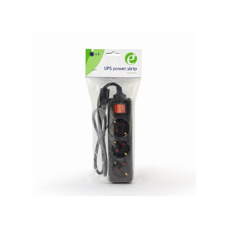 Сетевой фильтр Gembird EG-PSU3-01, Black