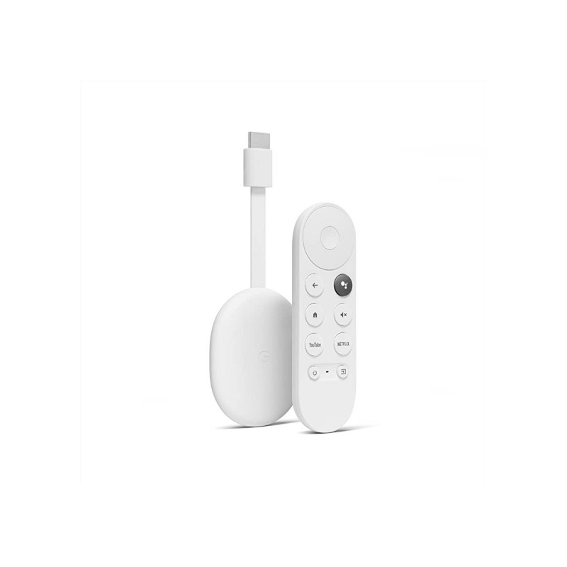 Google Chromecast с Google TV 4K, Snow, потоковое вещание Stick Entertainment с голосовым поиском, просмотр фильмов, прямая трансляция ТВ в формате 4K HDR