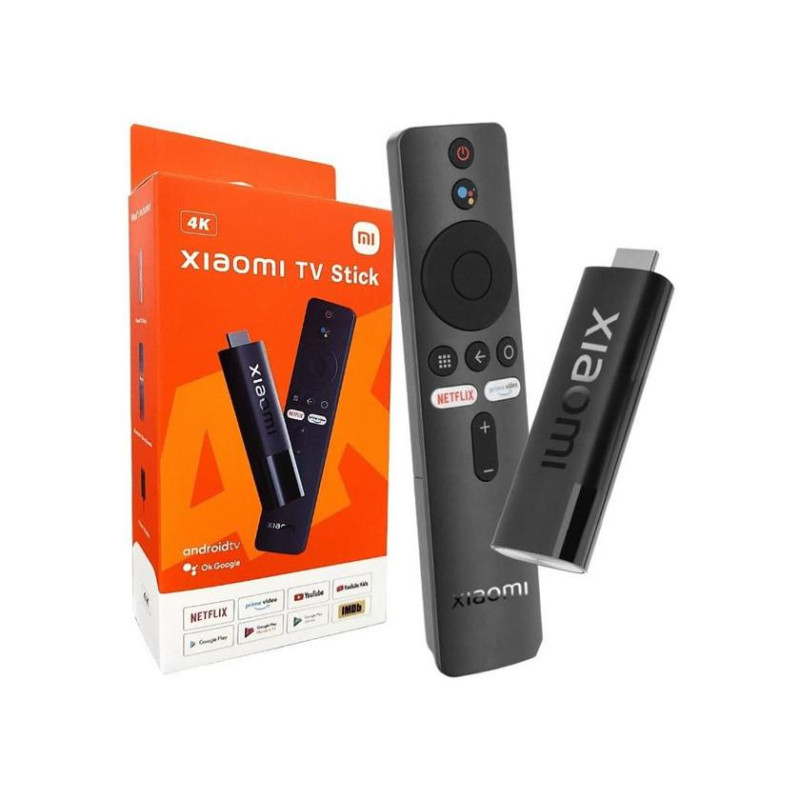 Xiaomi TV Stick 4K, Black, Global, Android TV OS, Dolby Atmos, DTS HD
