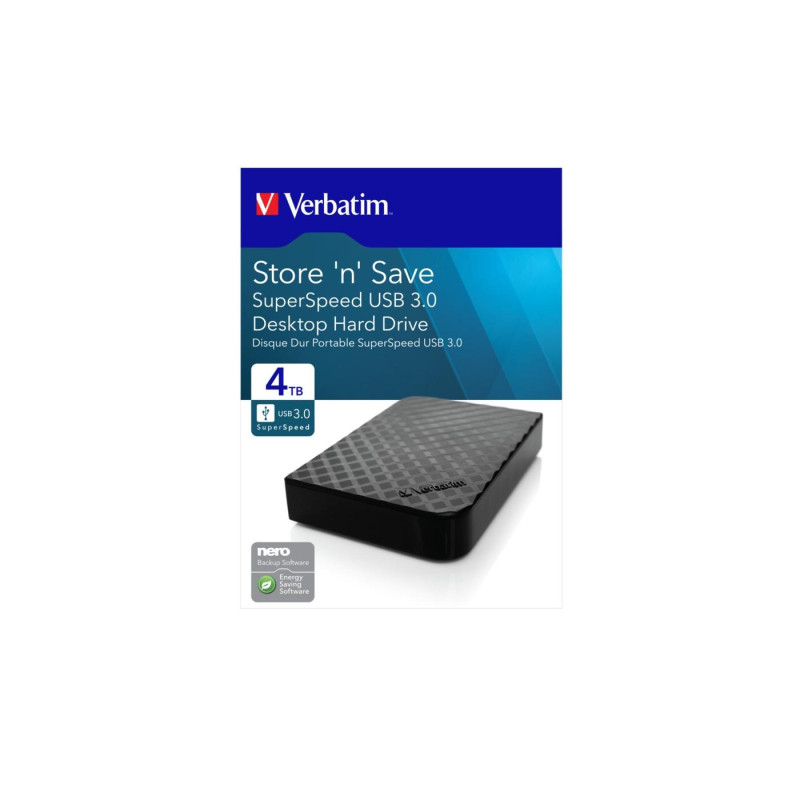 Внешний жесткий диск 4.0TB Verbatim Store 'n' Save