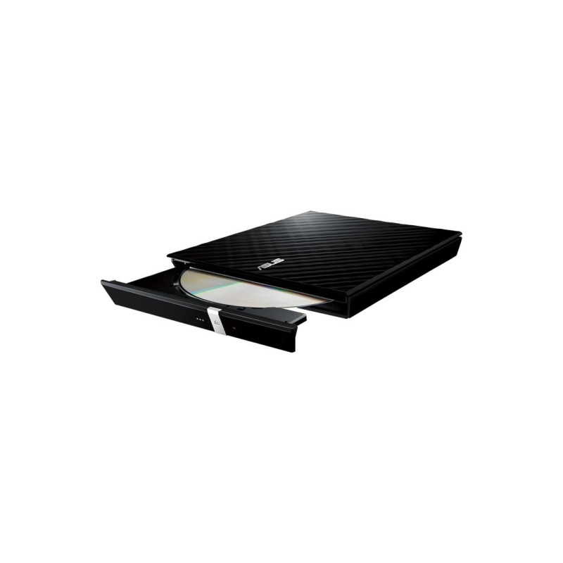 Внешний DVDRW-привод ASUS ZenDrive SDRW-08D2S-U LITE, портативный тонкий 14 мм, Super-Multi DVDR+8x/-8x, RW+8x/-6x, DL+6x/-6x, поддержка M-DISC для пожизненного резервного копирования данных, USB 2.0, черный, розничная продажа
