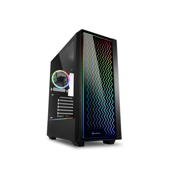 Корпус для ПК Sharkoon RGB Lit 200, Black