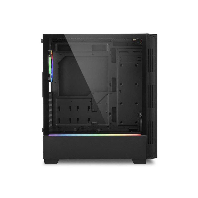 Корпус для ПК Sharkoon RGB Lit 200, Black
