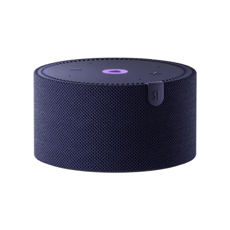 Smart Speaker Yandex Station MINI with Alisa, Blue, Smart Home Control Center, No Hub Required, Wi-FI-AC + BT5.0, Alisa Assistant built-in, 10W, Sensor buttons, 4 Microphones