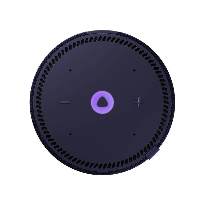 Smart Speaker Yandex Station MINI with Alisa, Blue, Smart Home Control Center, No Hub Required, Wi-FI-AC + BT5.0, Alisa Assistant built-in, 10W, Sensor buttons, 4 Microphones