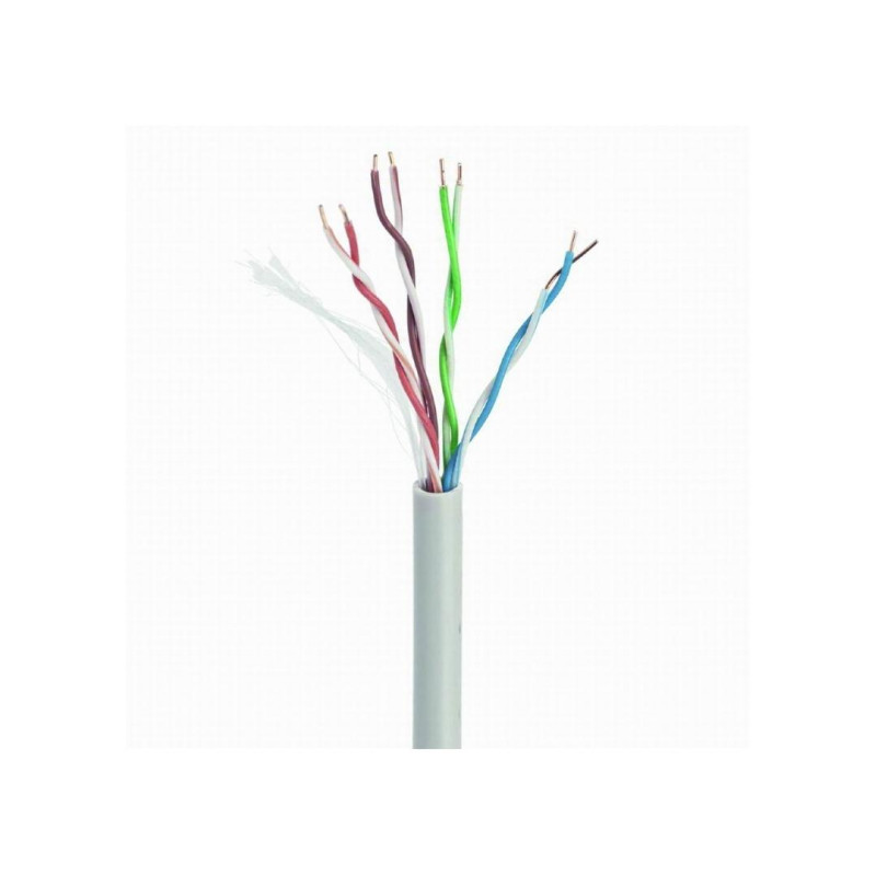 Кабель UTP Gembird UPC-5004E-SOL/100, одножильный кабель CAT5e UTP LAN (премиум CCA), 100 м
