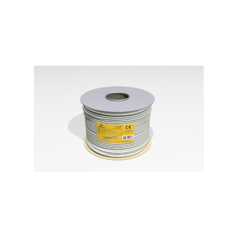 Кабель UTP Gembird UPC-5004E-SOL/100, одножильный кабель CAT5e UTP LAN (премиум CCA), 100 м