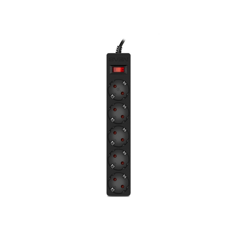 Сетевой фильтр Sven SF-05E, Black, SV SF-05E_1.8m_B