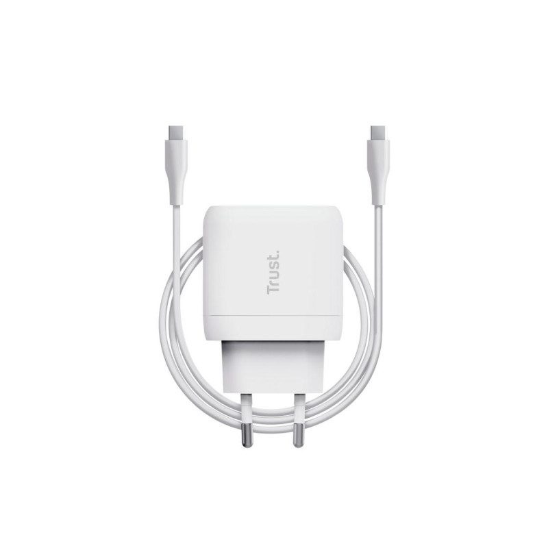 Универсальное зарядное устройство Trust Maxo 65 Вт USB-C, белое
