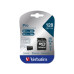 Карта памяти MicroSD 128GB Verbatim Pro 600X + SD Adapter